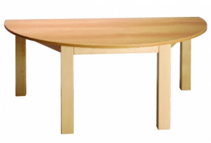 Stůl půlkulatý