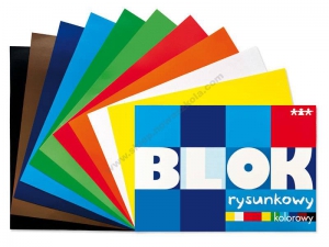 Blok-barevný papír A4 standard (90-100g/m2), 30 ks