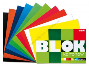 Blok-barevný papír A4 tvrdší (190-200g/m2), 30 ks