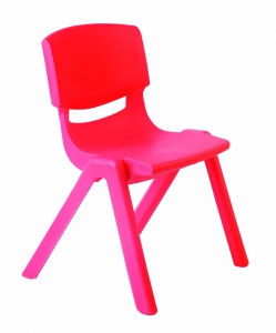 Plastová židle, v.30 cm, červená