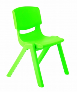 Plastová židle, v.30 cm, zelená
